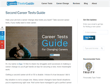Tablet Screenshot of career-tests-guide.com